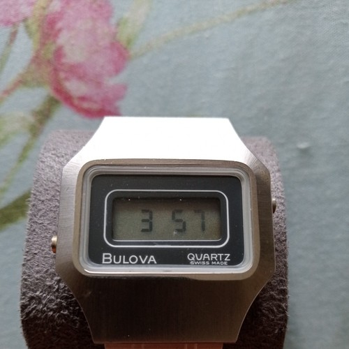 Vintage bulova lcd watch - bulova,