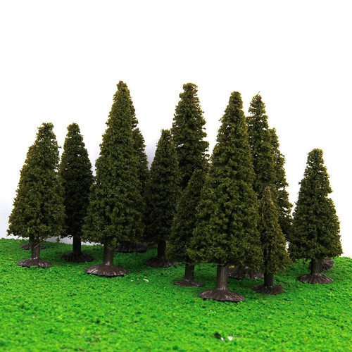 10pcs miniature model pine - model,