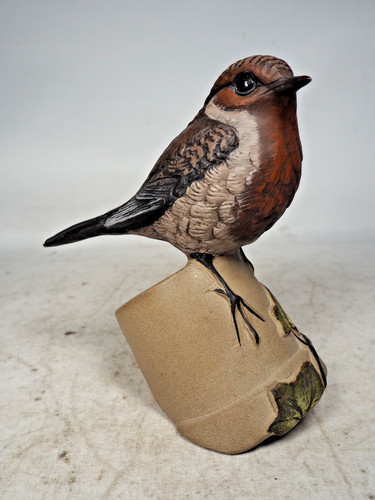 Poole pottery robin flowerpot - poole,