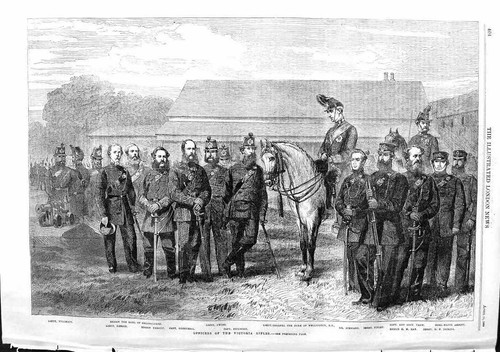 Original old antique print - old,