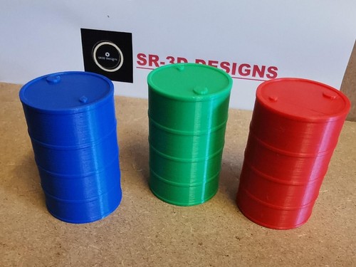 Scale 200 litre oil drums - 1/14,