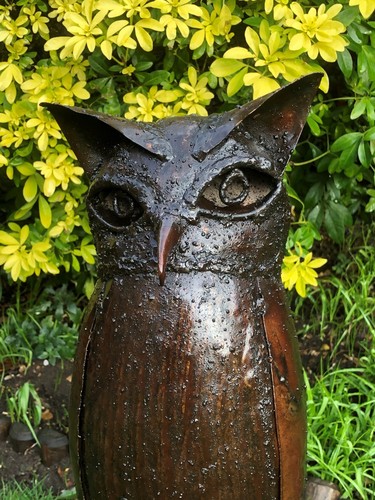 Metal owl medium 40cm - ,
