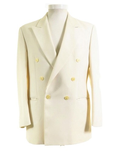 Double breasted ivory tuxedo - breasted,