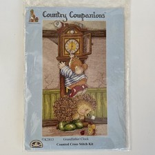 DMC Country Companions Grandfather Clock Counted Cross Stitch Kit 14 Count