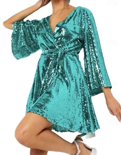 1980s metallic sequin wrap - 1980s,