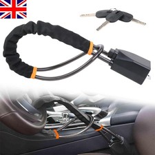 Steering Wheel Seat Belt Lock + 3 Keys Car & Van Heavy Duty Anti Theft Device UK