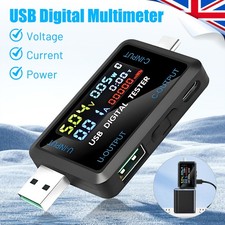 USB Power Meter Tester, Real-time Voltage Current Monitor for Charger Power Bank