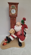 Howard Miller Christmas Limited 1995 Edition Santa Clock Figurine