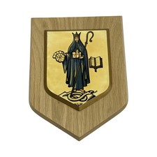 Vintage St Hilda’s College Oxford University Heraldic Mess Wooden Plaque/Shield