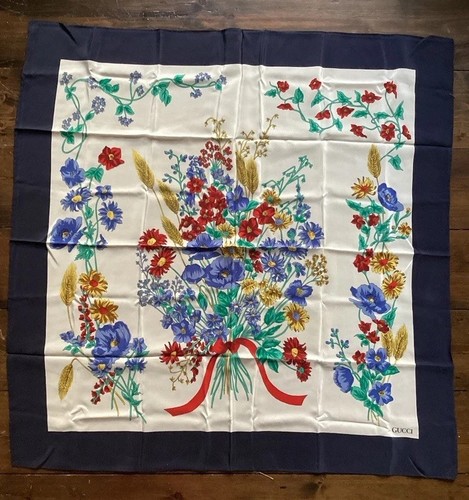 Vintage gucci silk scarf - silk,