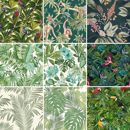 Tropical leaf wallpaper green - tropical,