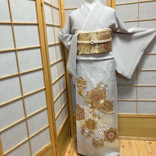 7215 japanese tomesode - tomesode, kimono