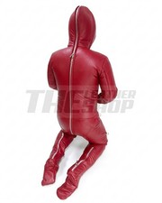 Padded leather catsuit body - padded,