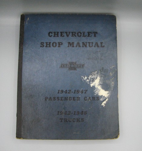 Original chevrolet shop manual - chevrolet,