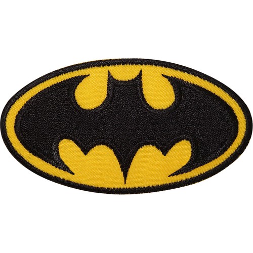 Batman logo embroidered iron - logo,