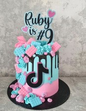 Tiktok Themed Birthday Cake