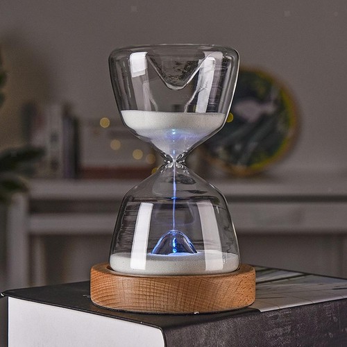 Sand timer clock night light - timer,
