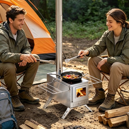 Wood burning stove - stove, outdoor