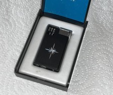 Vintage Milord Japan 1970s - Black - Piezo Electric Lighter - In Case