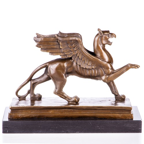Bronze sculpture griffin - bronze,