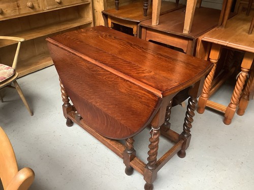 Antique oak gate leg - oak, leaf