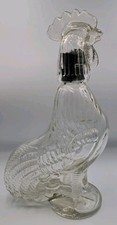 Vintage glass rooster cockerel