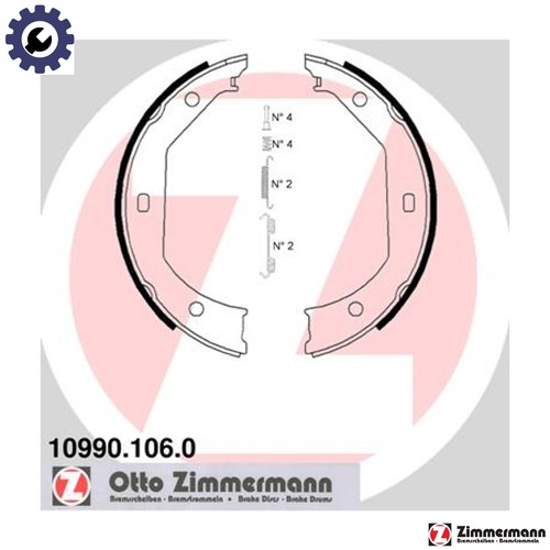 Brake shoe set parking - parking,