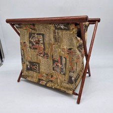 Vintage floral fabric wood - vintage,