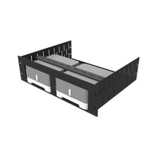 3U Vented Rack Shelf & Magnetic Faceplate For 2 x Sonos Connect:Amp (ZP120)