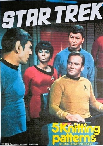 Star trek intarsia - intarsia, sweater