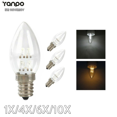10x e12 led candle - 1x,