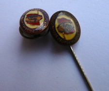 002 - 2 DDR German Socialist Unity Party of Germany Badges. Screw & Lapel Pin