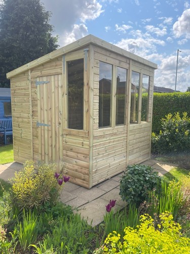 8x8 pent garden - pent, shed