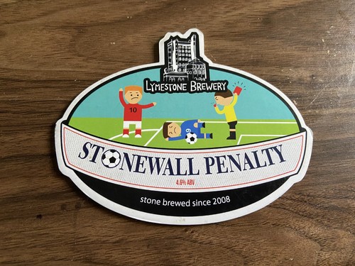 Football beer pump clip - football.,