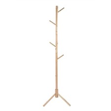 Tree Style Wooden Coat Hat Rack Cloth Hat Stand Standing Hanger Floor Stand HEN