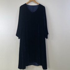 Grizas Dress Silk Blue Navy