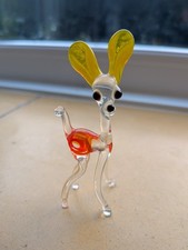 Vintage Hand Blown Glass Deer