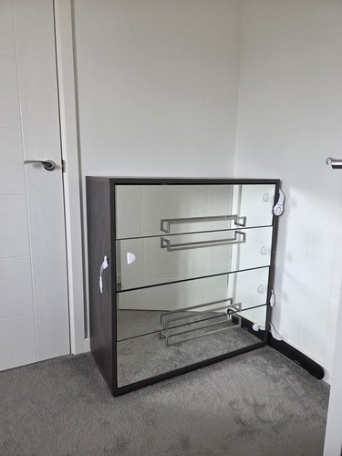 Next mirrored 4drawers chest - 4drawers,