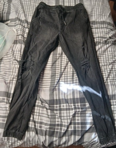 Cuffed jean joggers size - jean,