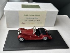BRITISH HERITAGE MODELS MORGAN PLUS 4 RED 1950 HANDMADE 1:43 WHITE METAL SOV4
