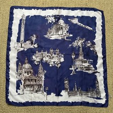 Beautiful Vintage Ladies Scarf Headscarf London Tourism 1950’s
