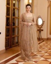 Luxury Camel Beige Anarkali