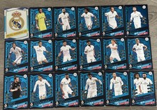MATCH ATTAX UEFA CHAMPIONS LEAGUE 2016/17 TEAM SET OF ALL 18 REAL MADRID CARDS
