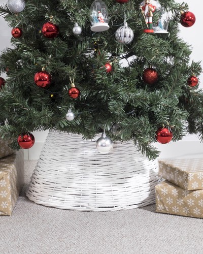 Wicker christmas tree skirt - wicker,