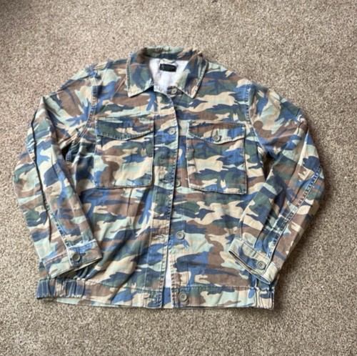 Camouflage denim style jacket - camouflage,