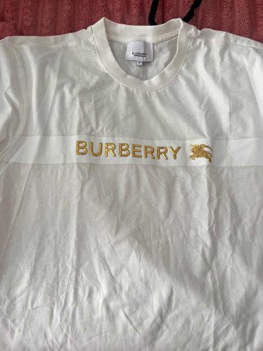 Burberry white men crew - white, neck