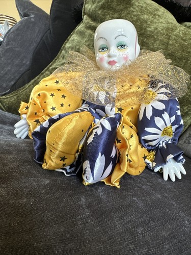 Vintage clown doll porcelain - vintage,