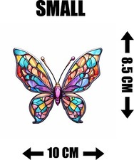 Butterfly Stained glass Effect Static cling window Sticker mirror colourful Gift