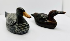 2 x Vintage Handmade & Painted