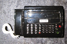 Rare Vintage Unique Design Desk Fax With P hone Gas Lighter in Working Order